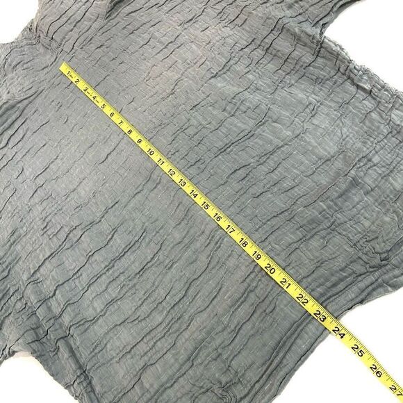 GRIZAS Linen & Silk Cowl Neck Oversized Top - Picture 5 of 7